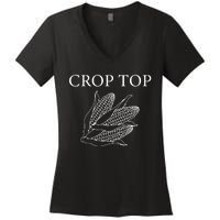 Crop Top Corn Gift For Farm Girl Women's V-Neck T-Shirt