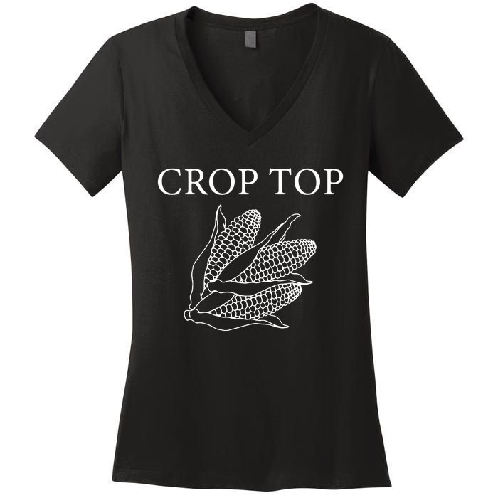 Crop Top Corn Gift For Farm Girl Women's V-Neck T-Shirt