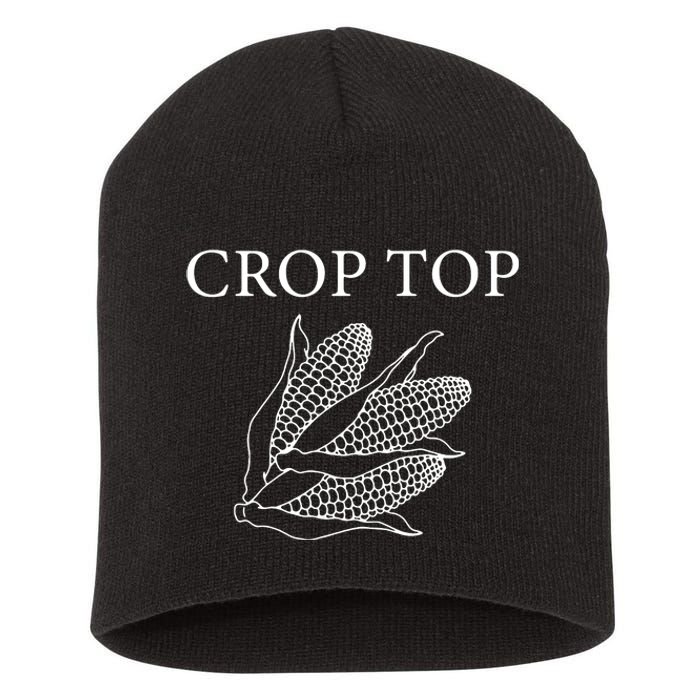 Crop Top Corn Gift For Farm Girl Short Acrylic Beanie