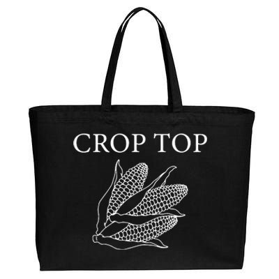 Crop Top Corn Gift For Farm Girl Cotton Canvas Jumbo Tote