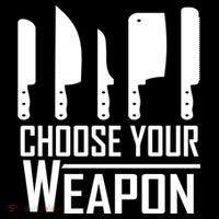 Chef Tools Choose Your Weapon Knives Design Cool Gift Flexfit Unipanel Trucker Cap
