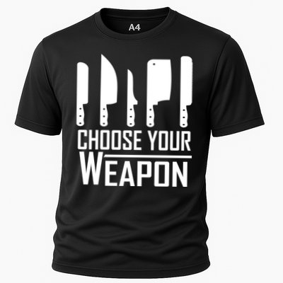 Chef Tools Choose Your Weapon Knives Design Cool Gift Performance Shirt