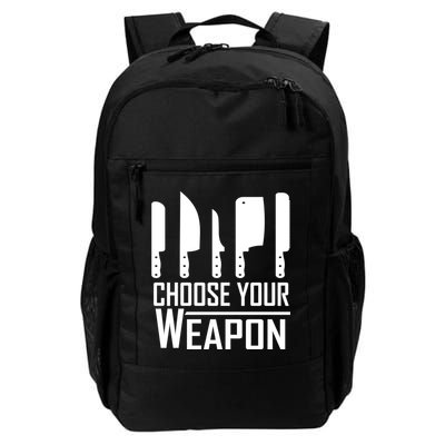 Chef Tools Choose Your Weapon Knives Design Cool Gift Backpack