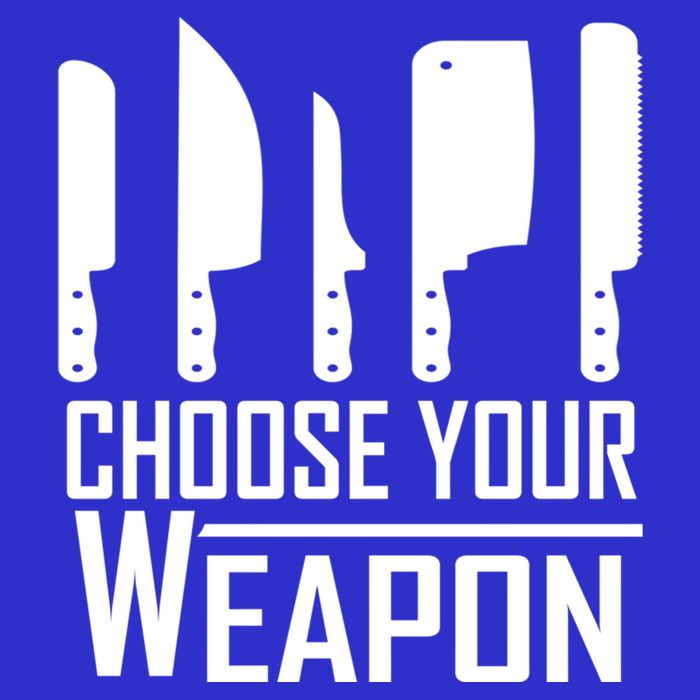 Chef Tools Choose Your Weapon Knives Design Cool Gift Long Sleeve Shirt