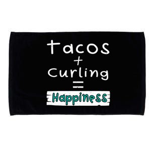 Curling Tacos + Curling = Happiness Microfiber Hand Towel