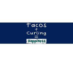 Curling Tacos + Curling = Happiness Bumper Sticker