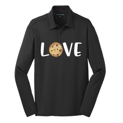 Cookie Tester Chocolate Chip Baker Fun Christmas Funny Gift Silk Touch Performance Long Sleeve Polo