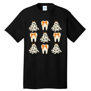 Cute Tooth Coquette Halloween Dental Hygiene Student Tall T-Shirt