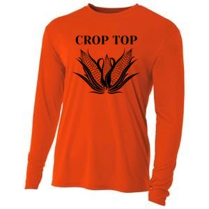 Crop Top Corn Cooling Performance Long Sleeve Crew