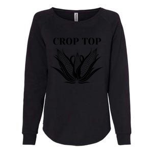 Crop Top Corn Womens California Wash Sweatshirt