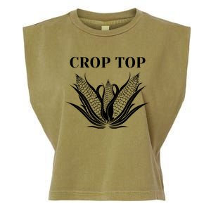 Crop Top Corn Garment-Dyed Women's Muscle Tee