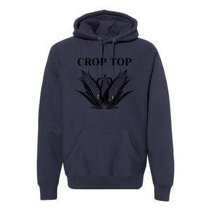 Crop Top Corn Premium Hoodie