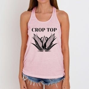 Crop Top Corn Women's Knotted Racerback Tank