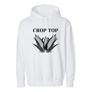 Crop Top Corn Garment-Dyed Fleece Hoodie