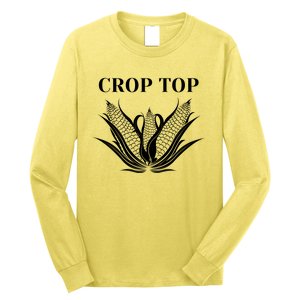 Crop Top Corn Long Sleeve Shirt