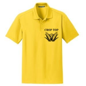 Crop Top Corn Dry Zone Grid Polo