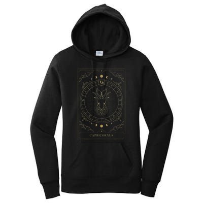 Capricorn Tarot Card Zodiac Women's Pullover Hoodie