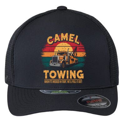 Camel Towing Cool Humor Adult Humor Camel Towing Flexfit Unipanel Trucker Cap