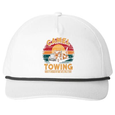 Camel Towing Cool Humor Adult Humor Camel Towing Snapback Five-Panel Rope Hat