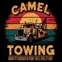 Camel Towing Cool Humor Adult Humor Camel Towing Drawstring Bag
