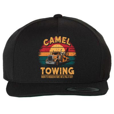 Camel Towing Cool Humor Adult Humor Camel Towing Wool Snapback Cap