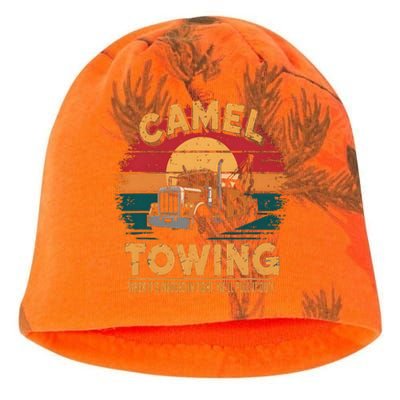 Camel Towing Cool Humor Adult Humor Camel Towing Kati - Camo Knit Beanie