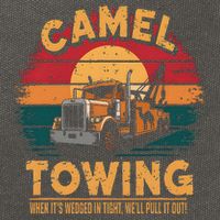 Camel Towing Cool Humor Adult Humor Camel Towing Cotton Canvas Backpack