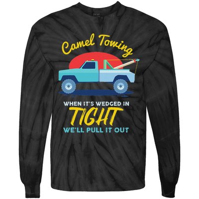 Camel Towing Tie-Dye Long Sleeve Shirt