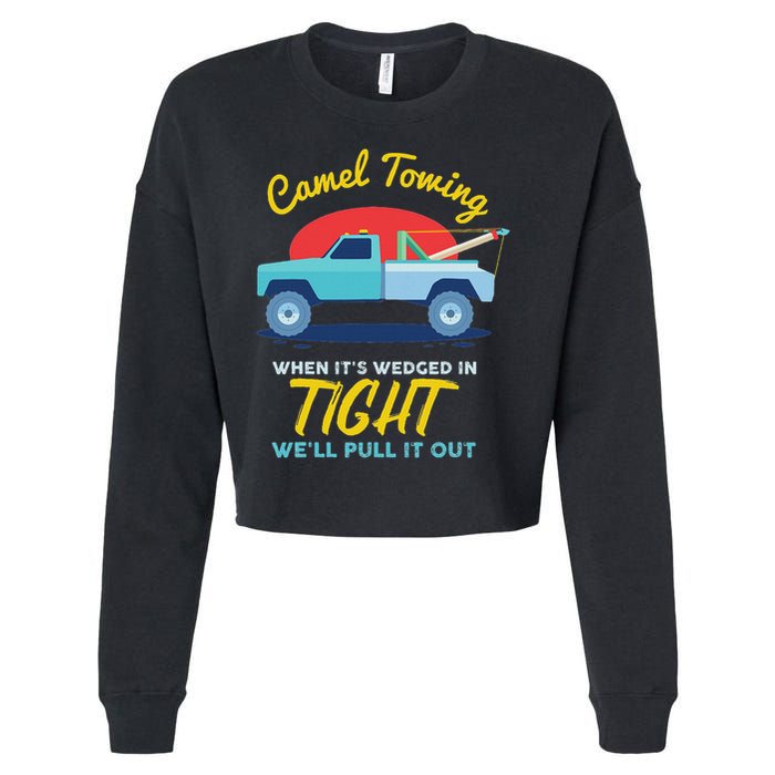 Camel Towing Cropped Pullover Crew