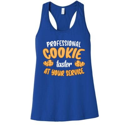 Cookie Tester Chocolate Chip Baker Professional Christmas Gift Women's Racerback Tank