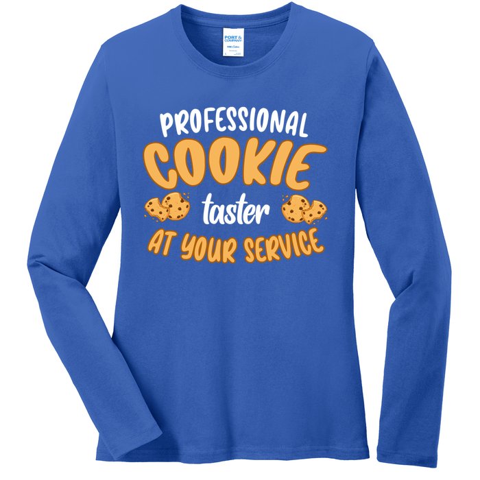 Cookie Tester Chocolate Chip Baker Professional Christmas Gift Ladies Long Sleeve Shirt