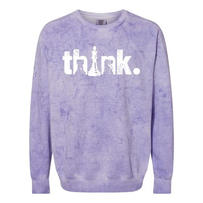 Chess Think Colorblast Crewneck Sweatshirt