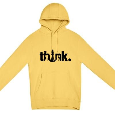 Chess Think Premium Pullover Hoodie