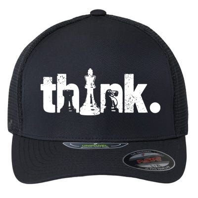 Chess Think Flexfit Unipanel Trucker Cap