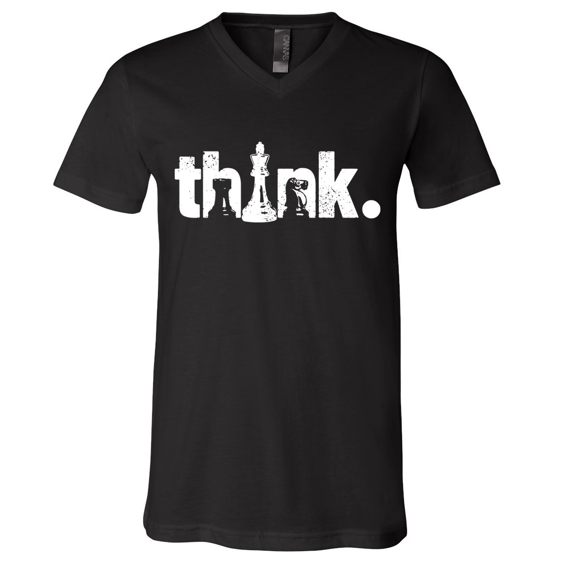 Chess Think V-Neck T-Shirt