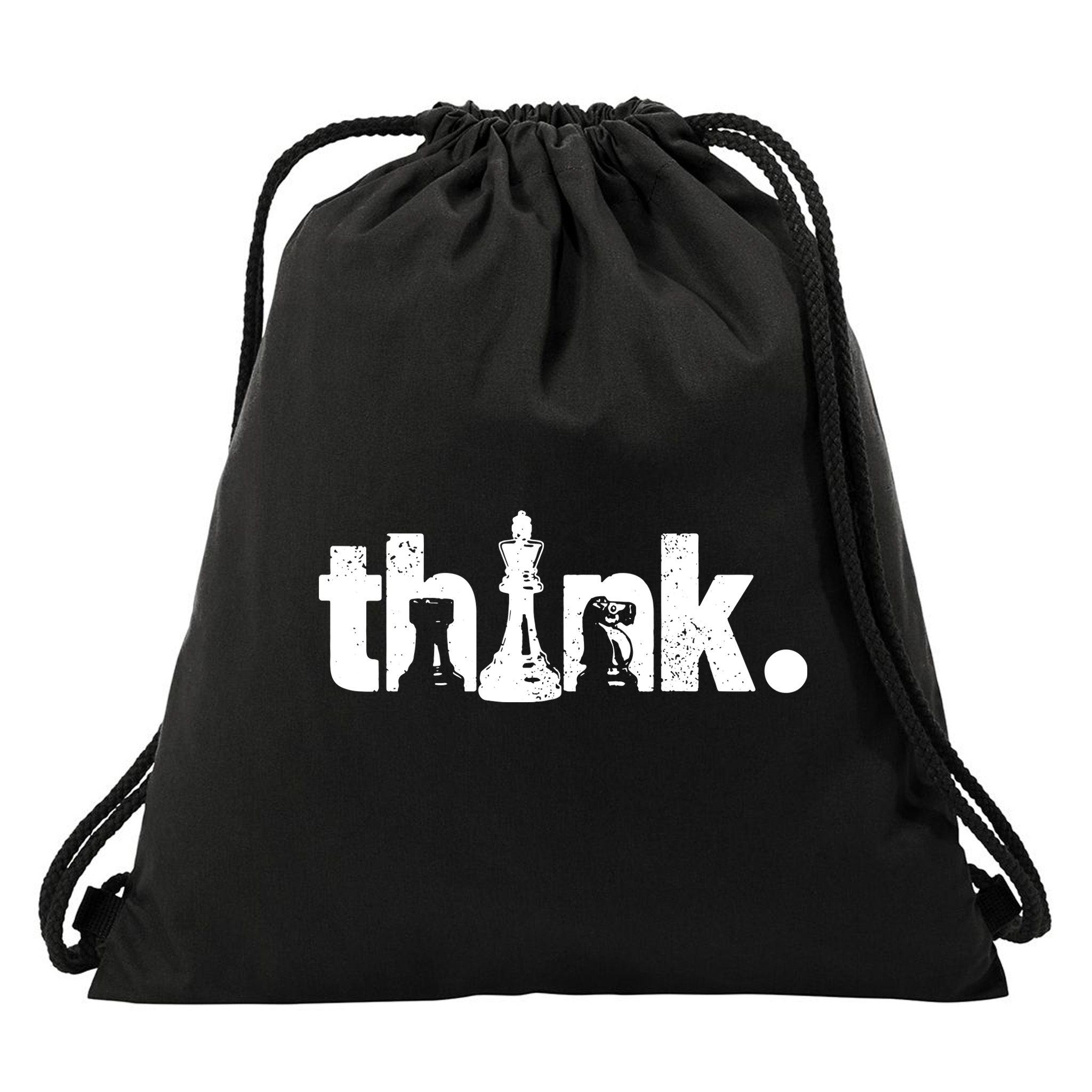 Chess Think Drawstring Bag