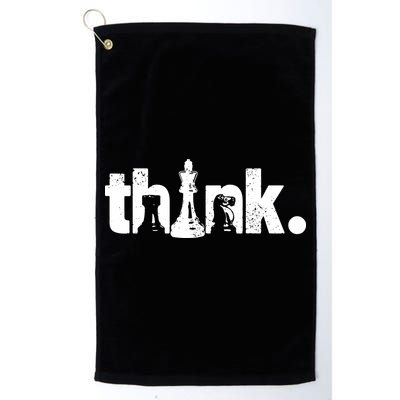 Chess Think Golf Towel