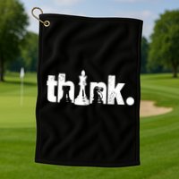Chess Think Golf Towel