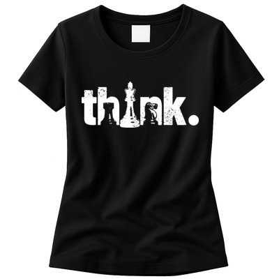 Chess Think Womens T-Shirt