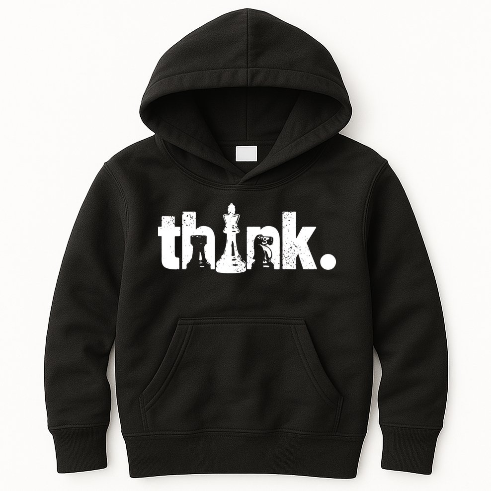 Chess Think Kids Hoodie