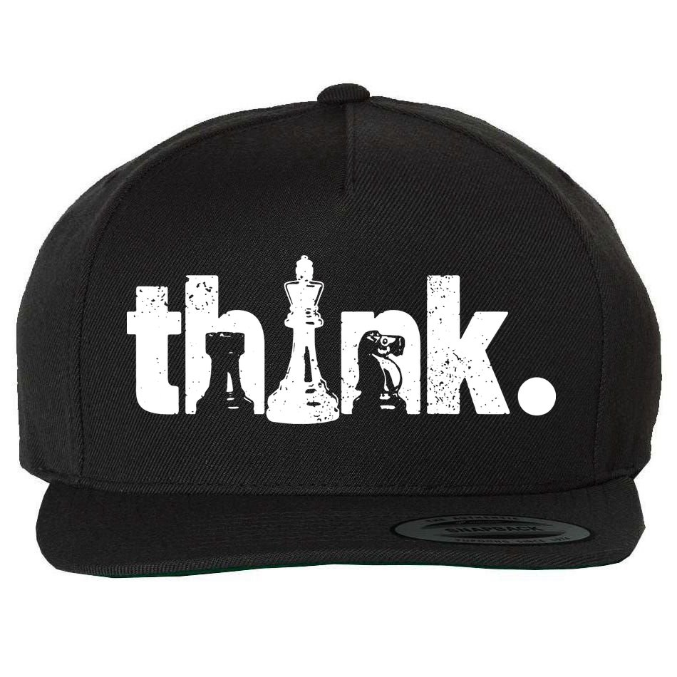 Chess Think Wool Snapback Cap