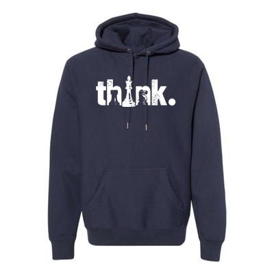 Chess Think Premium Hoodie