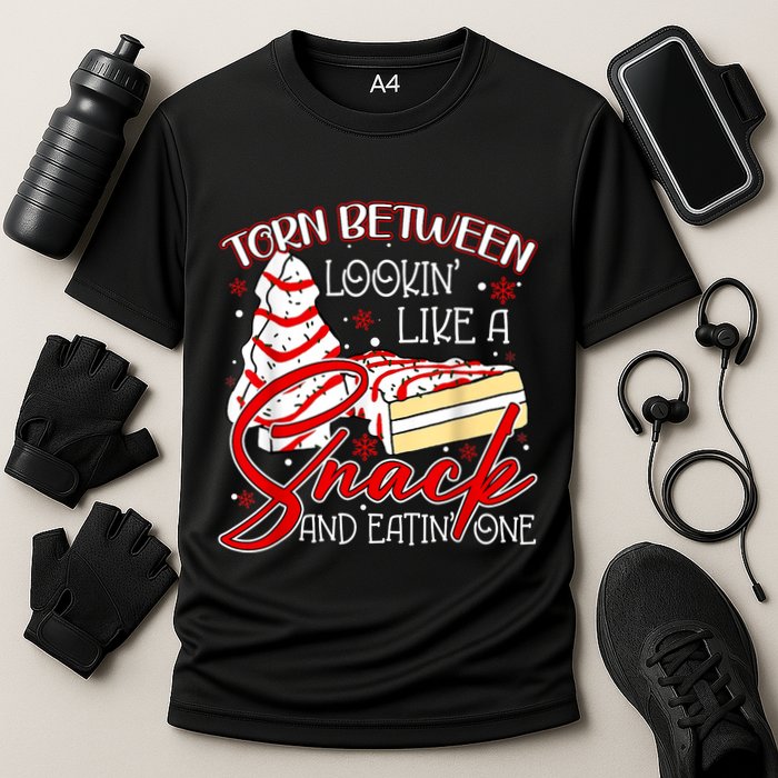 Christmas Tree Cake Torn Between Look Like A Snack Eat One Performance Shirt