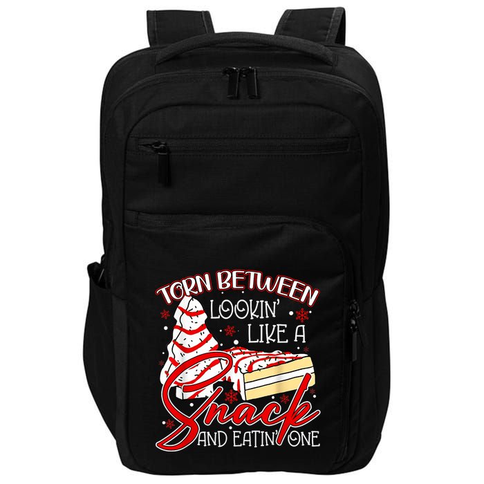 Christmas Tree Cake Torn Between Look Like A Snack Eat One Impact Tech Backpack