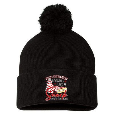 Christmas Tree Cake Torn Between Look Like A Snack Eat One Pom Pom 12in Knit Beanie