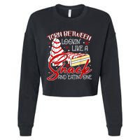 Christmas Tree Cake Torn Between Look Like A Snack Eat One Cropped Pullover Crew