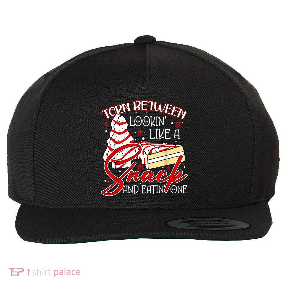 Christmas Tree Cake Torn Between Look Like A Snack Eat One Wool Snapback Cap