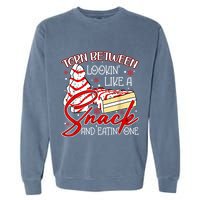 Christmas Tree Cake Torn Between Look Like A Snack Eat One Garment-Dyed Sweatshirt