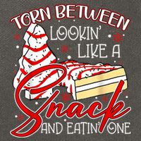 Christmas Tree Cake Torn Between Look Like A Snack Eat One Cotton Canvas Backpack