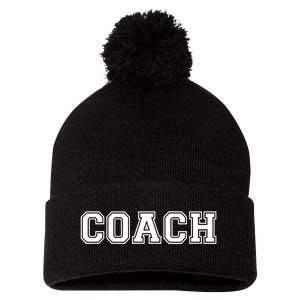 Coach TShirt Pom Pom 12in Knit Beanie